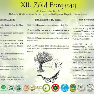 A XII. Zöld Forgatag (2013) plakátja