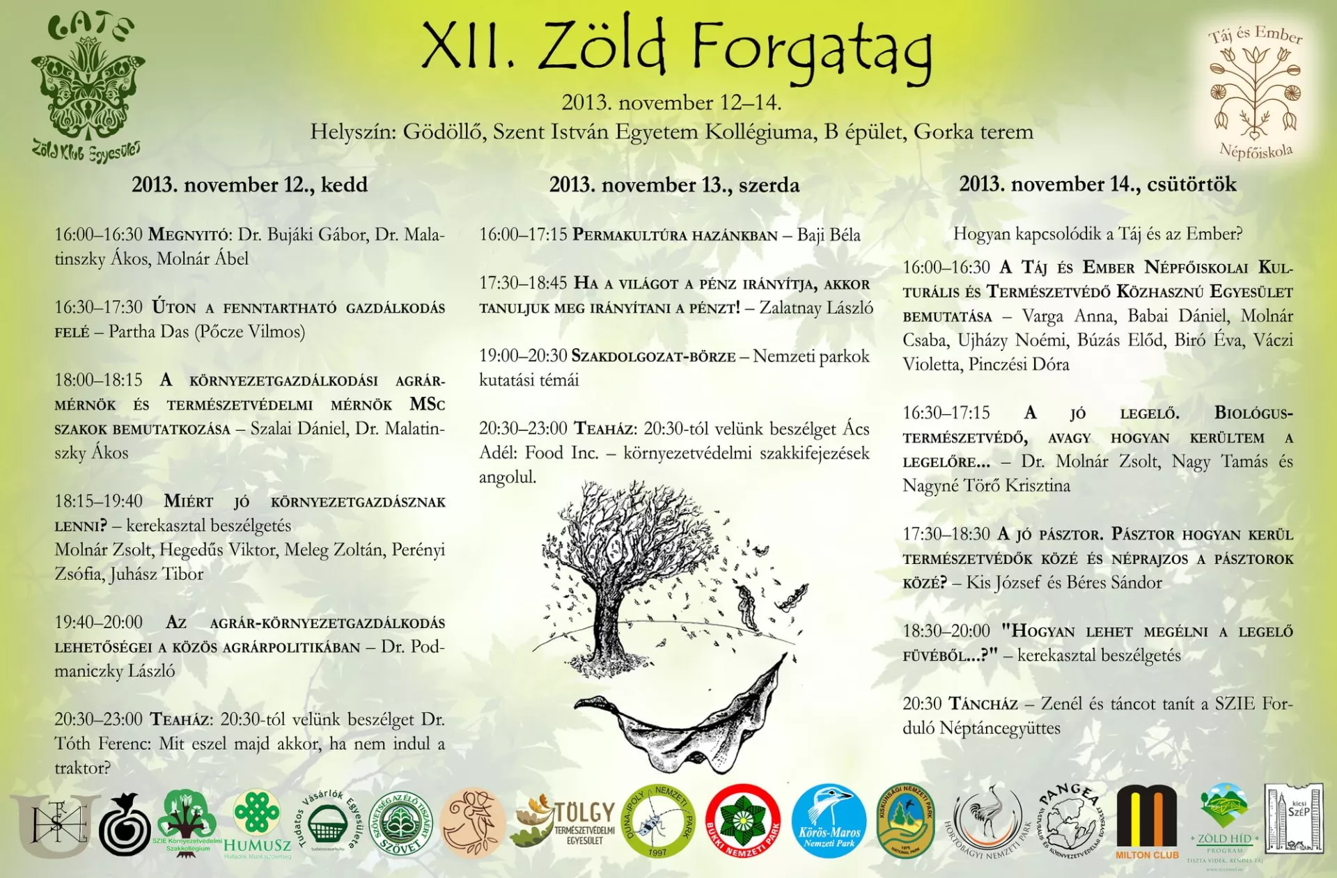 A XII. Zöld Forgatag (2013) plakátja