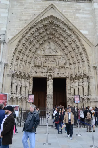 Notre Dame, bejárat